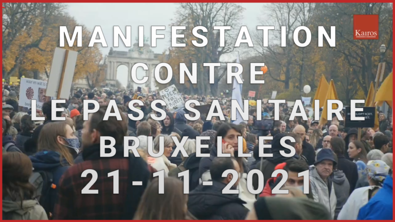 Manifestation à Bruxelles dimanche 21 novembre 2021 contre les mesures sanitaires