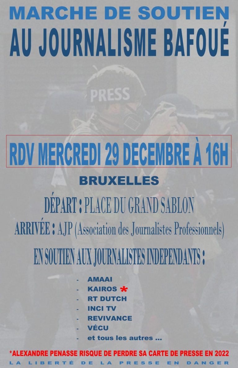 Marche de soutien au journalisme bafoué