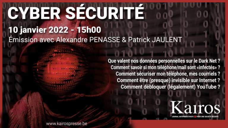 En direct sur Kairos le 10 janvier 2022