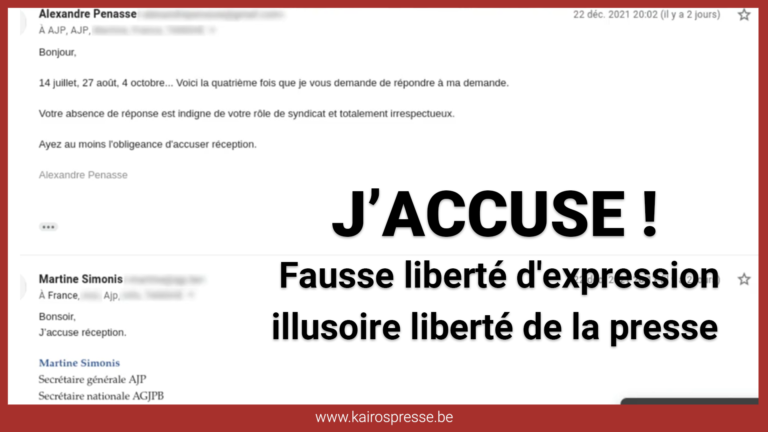 J&rsquo;ACCUSE: fausse liberté d&rsquo;expression, illusoire liberté de la presse (rappel)
