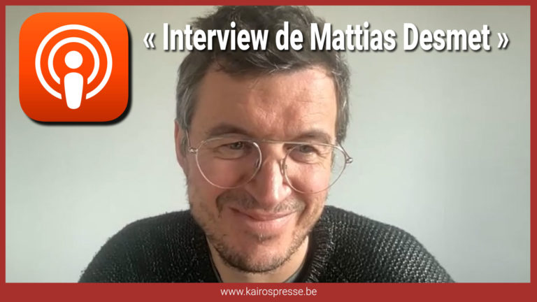 Interview de Mattias Desmet, psychologue clinicien à l’Université de Gand