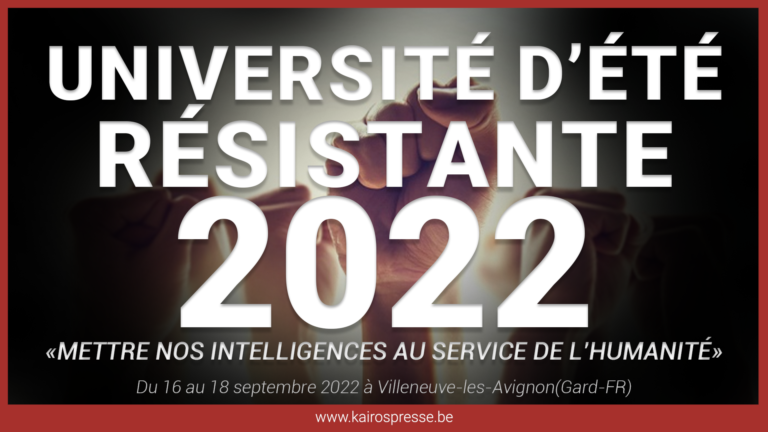 Université d&rsquo;été résistante 2022