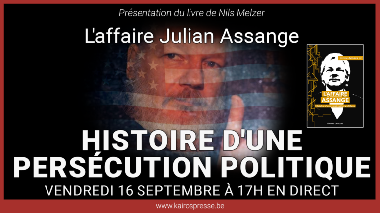 Présentation du livre de Nils Melzer “L’Affaire Assange, histoire d’une persécution politique”