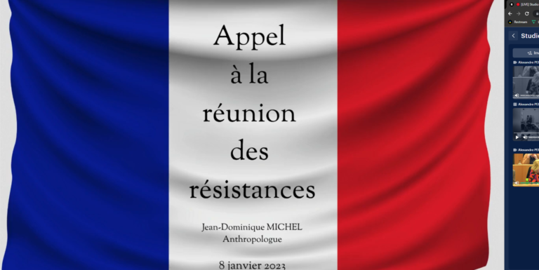 Appel à la réunion des résistances pour 2023, par Jean Dominique Michel
