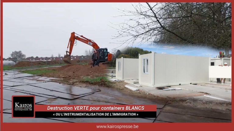 Destruction VERTE pour containers BLANCS