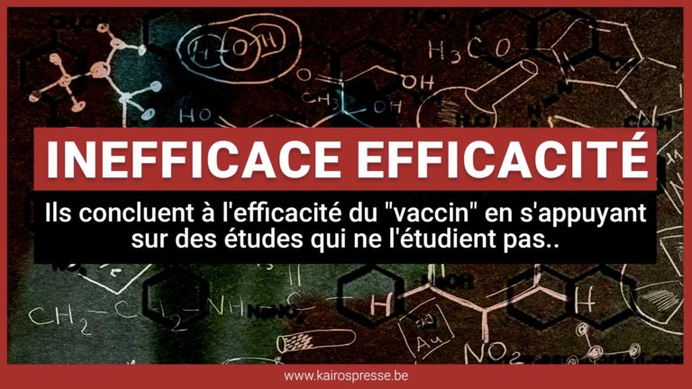 Ineffectieve effectiviteit: Ze concluderen dat het « vaccin » effectief is op basis van onderzoeken die het niet hebben onderzocht.