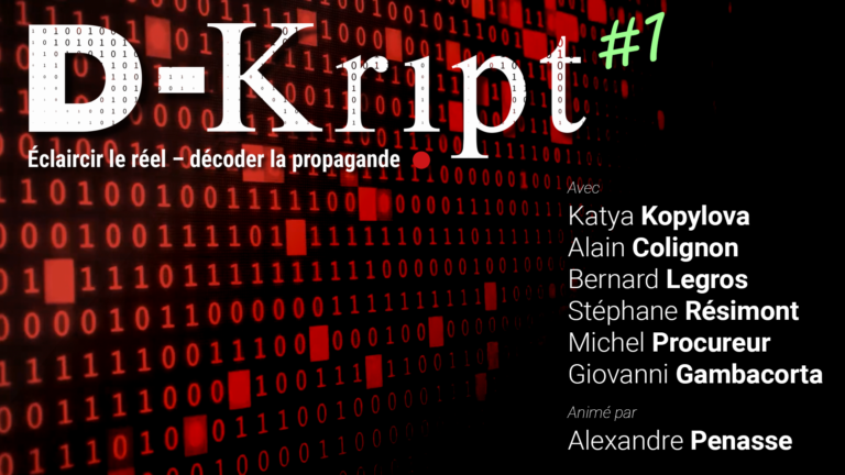 [SÉRIE] D-kript: « Éclaircir le réel – décoder la propagande »