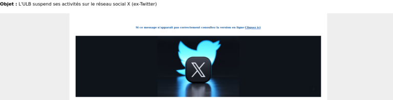 De « Vrije » Universiteit Brussel verbiedt X (Twitter)