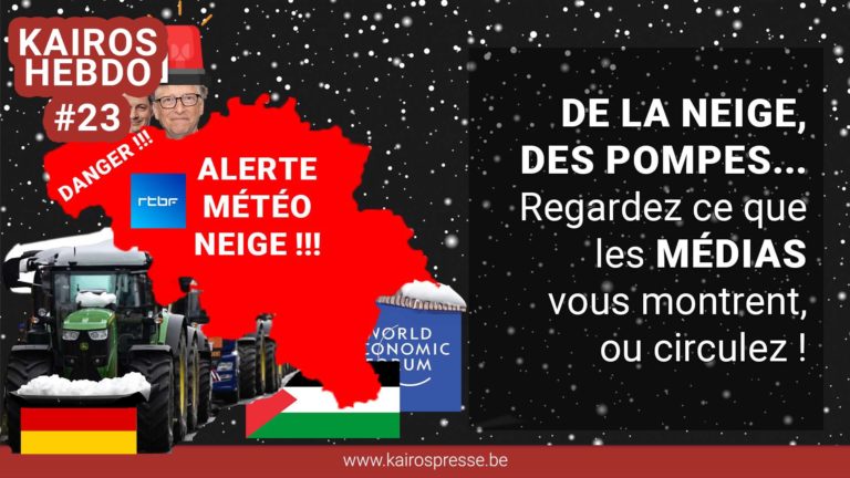 [HEBDO#23]: De la neige, des pompes… Regardez ce que les médias vous montrent, ou circulez !