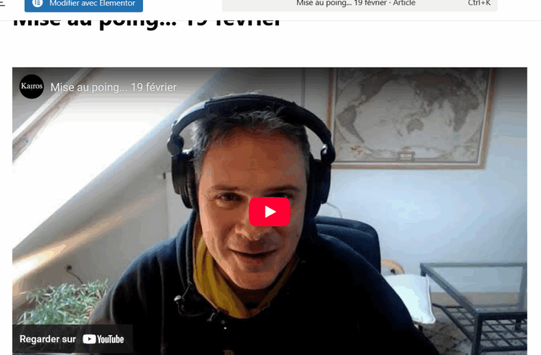 Mise au poing… 19 février