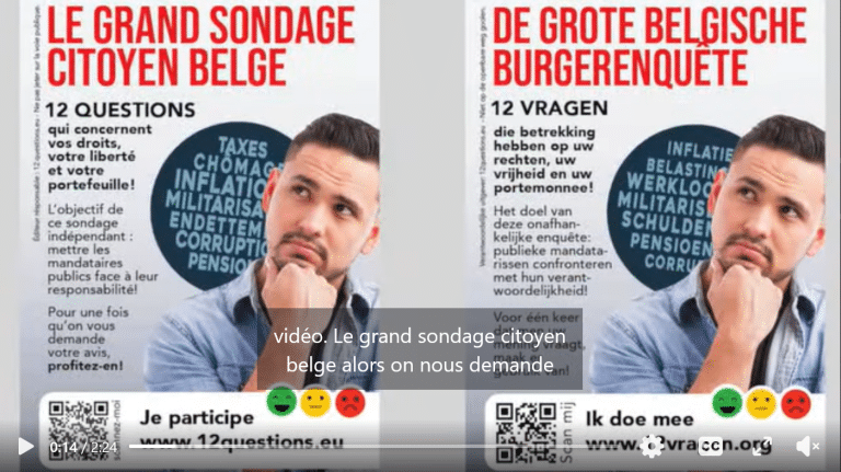 Le grand sondage citoyen!
